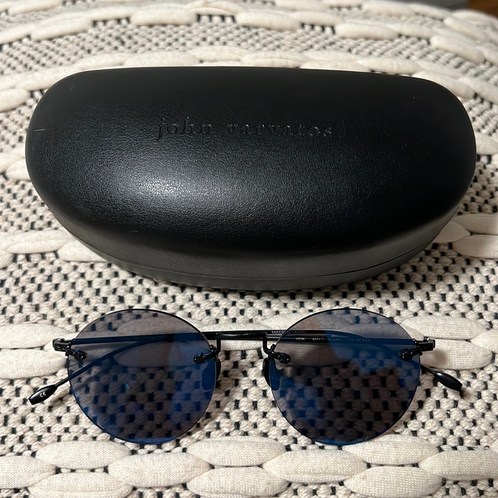 John Varvatos V525 Matte Black Sunglasses